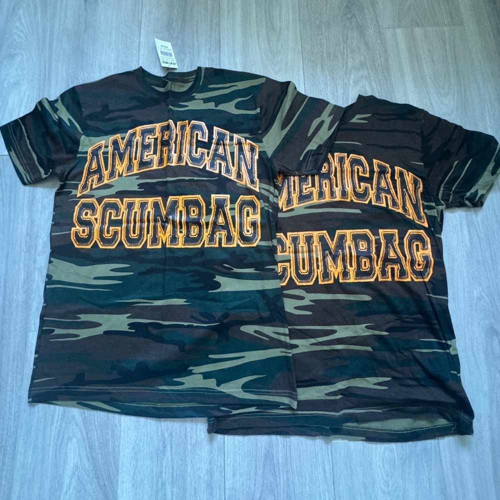 Hazheart Zumiez Mens American Scumbag Camo T-shirt Bundle